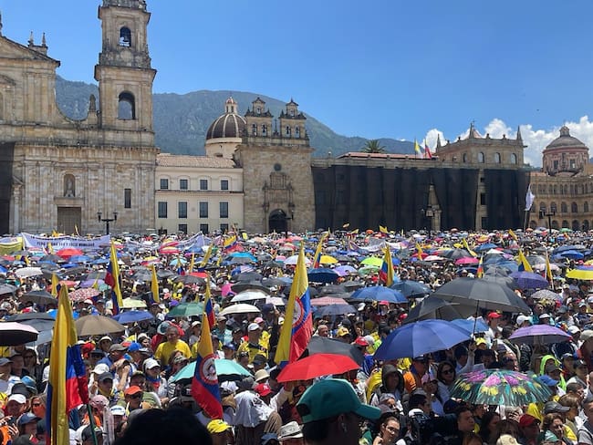 Así avanzan las marchas de la oposición en Colombia