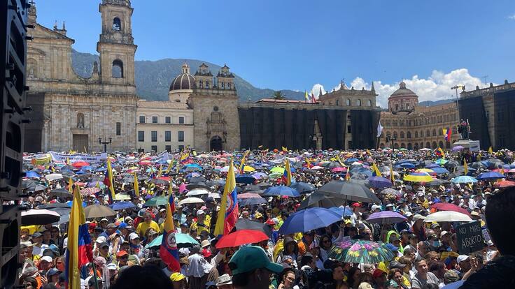 Así avanzan las marchas de la oposición en Colombia