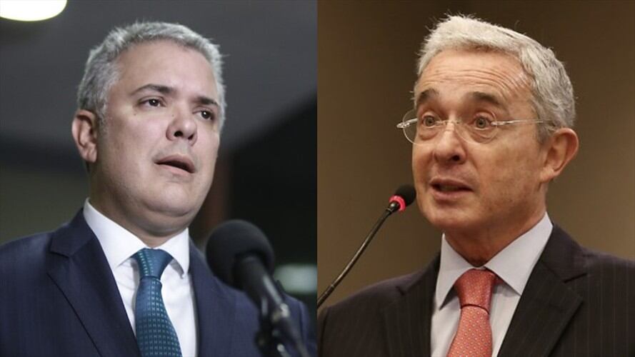 Imagen desfavorable del presidente Iván Duque es de 52,4% y de Álvaro Uribe es de 60,1%. Foto: Colprensa