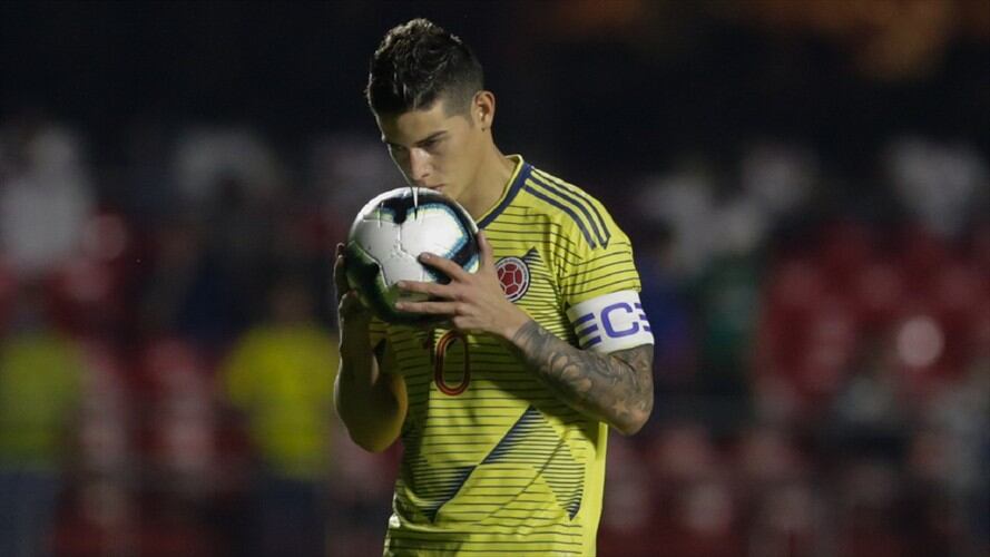 James Rodríguez con la Selección Colombia. Foto: Colprensa-Diego Pineda