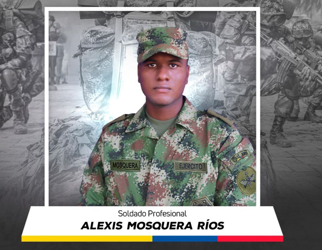 Alexis Mosquera Ríos, soldado asesinado por el Clan del Golfo | Foto: Ejército Nacional