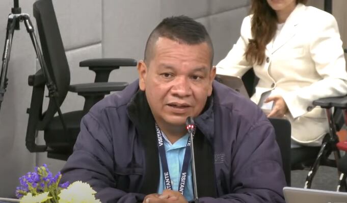 Expolicía César Augusto Díaz. Foto: cortesía JEP.