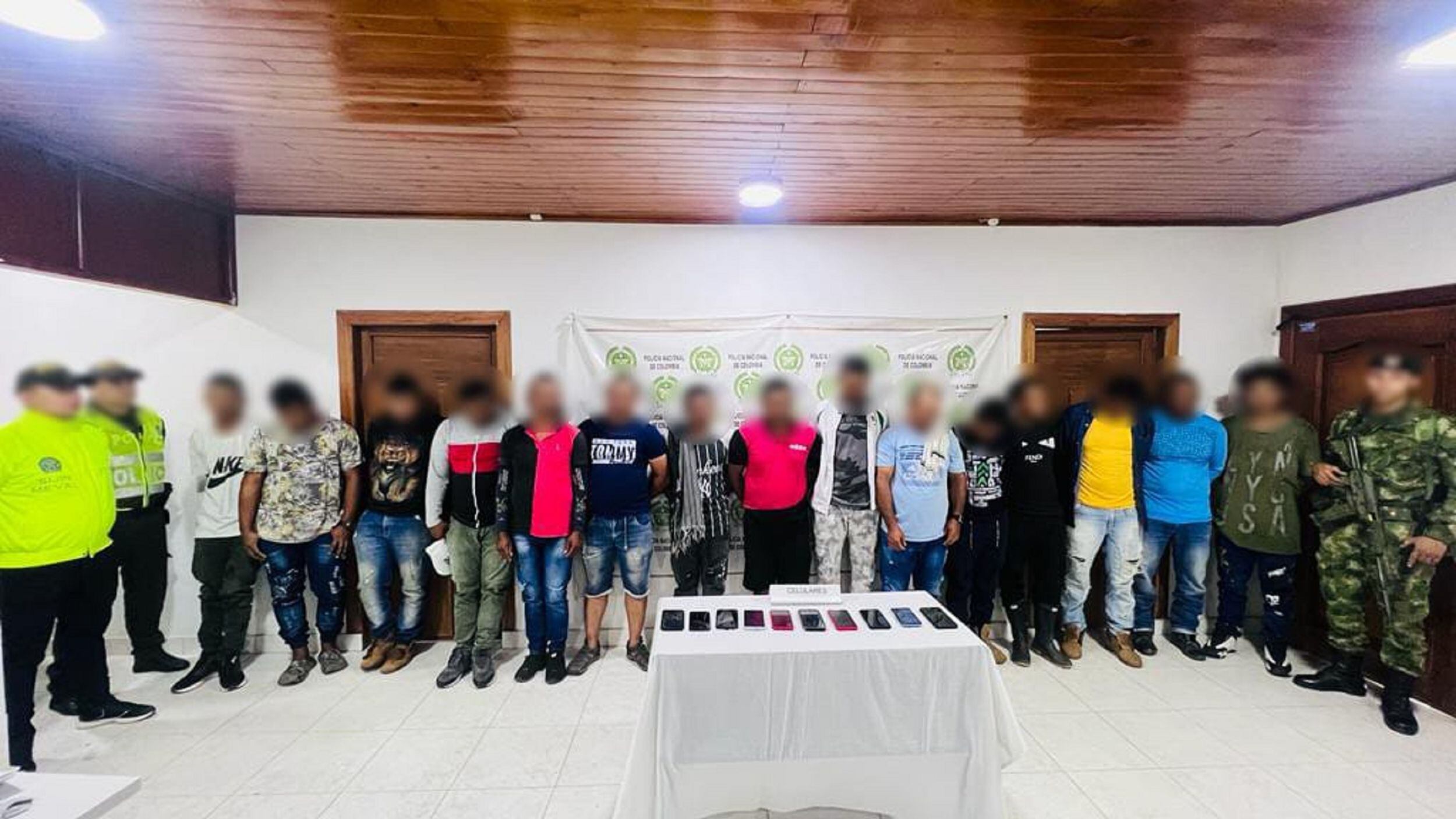 Capturas en el sur de Córdoba. Foto: Policía Nacional.