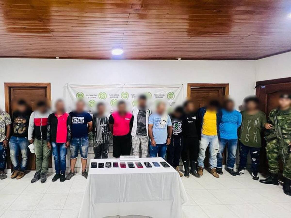 Intervención de la Policía deja 22 personas capturadas en el sur de Córdoba