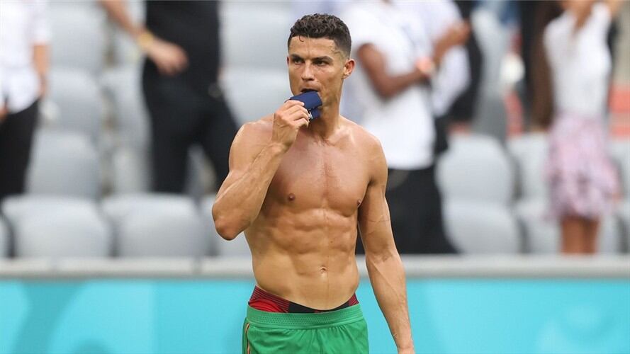 Cristiano Ronaldo, jugador de Portugal en la Eurocopa 2021. Foto: Alexander Hassenstein/Getty Images