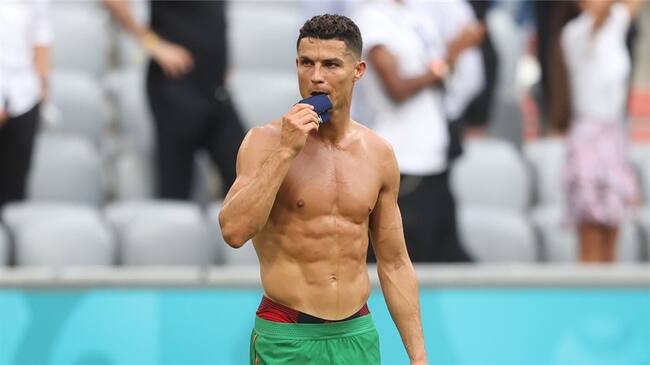 Cristiano Ronaldo, jugador de Portugal en la Eurocopa 2021. Foto: Alexander Hassenstein/Getty Images