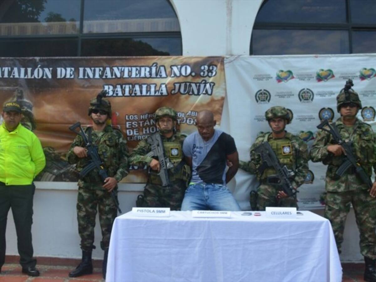 Capturan a presunto cabecilla del Clan del Golfo en Córdoba