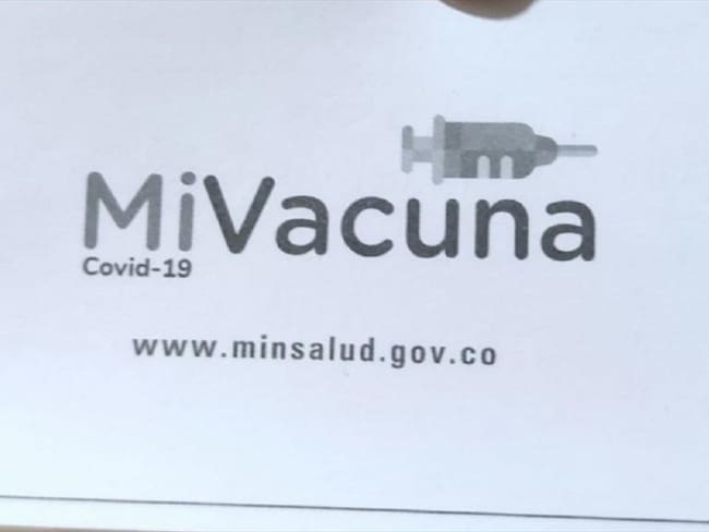 Denuncian en Manizales posible fraude con los carnés de vacunación. Foto: Enviada desde la Secretaría de Salud Pública.