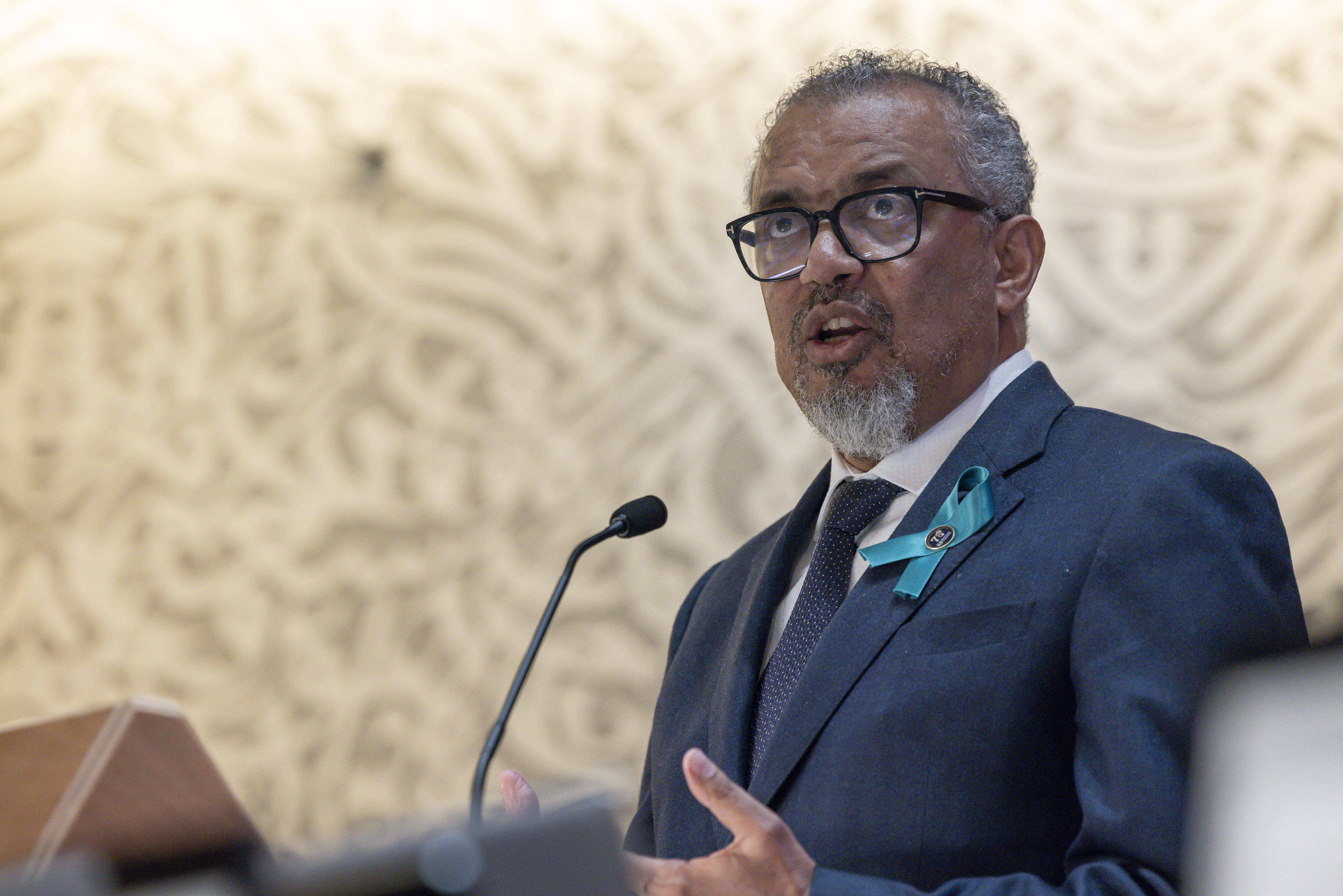 El director general de la Organización Mundial de la Salud (OMS), Tedros Adhanom Ghebreyesus, dijo que el conflicto en el asolado territorio palestino perjudica al propio Israel y no conllevará una solución duradera. EFE/EPA/MAGALI GIRARDIN