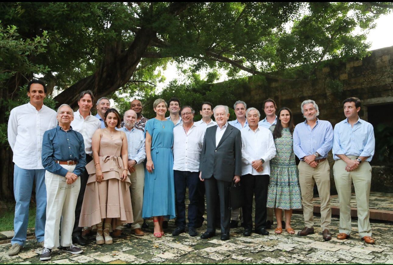Reunión del presidente Petro y empresarios del país.