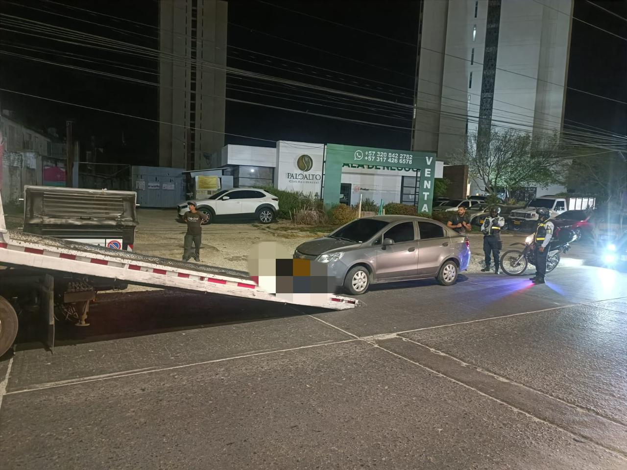 Vehículo sancionado/ Alcaldía de Santa Marta