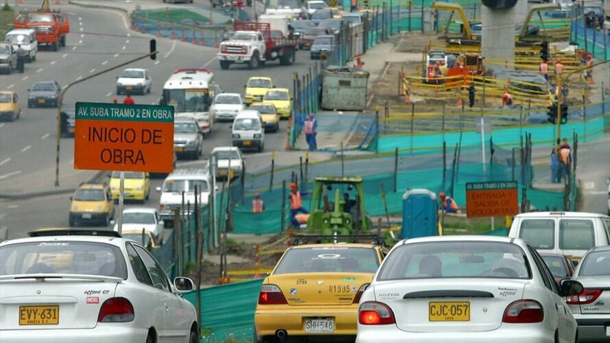 Obras públicas en Bogotá. Foto: Colprensa