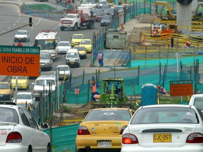 Obras públicas en Bogotá. Foto: Colprensa