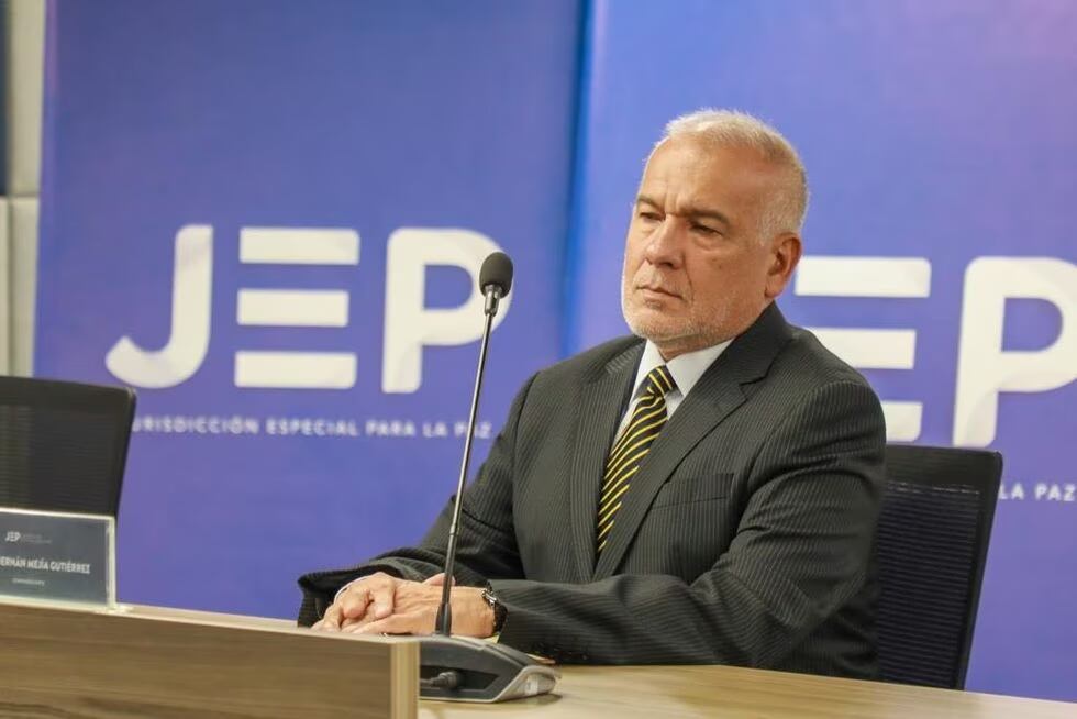 Coronel (r) Hernán Mejía. Foto: Cortesía JEP