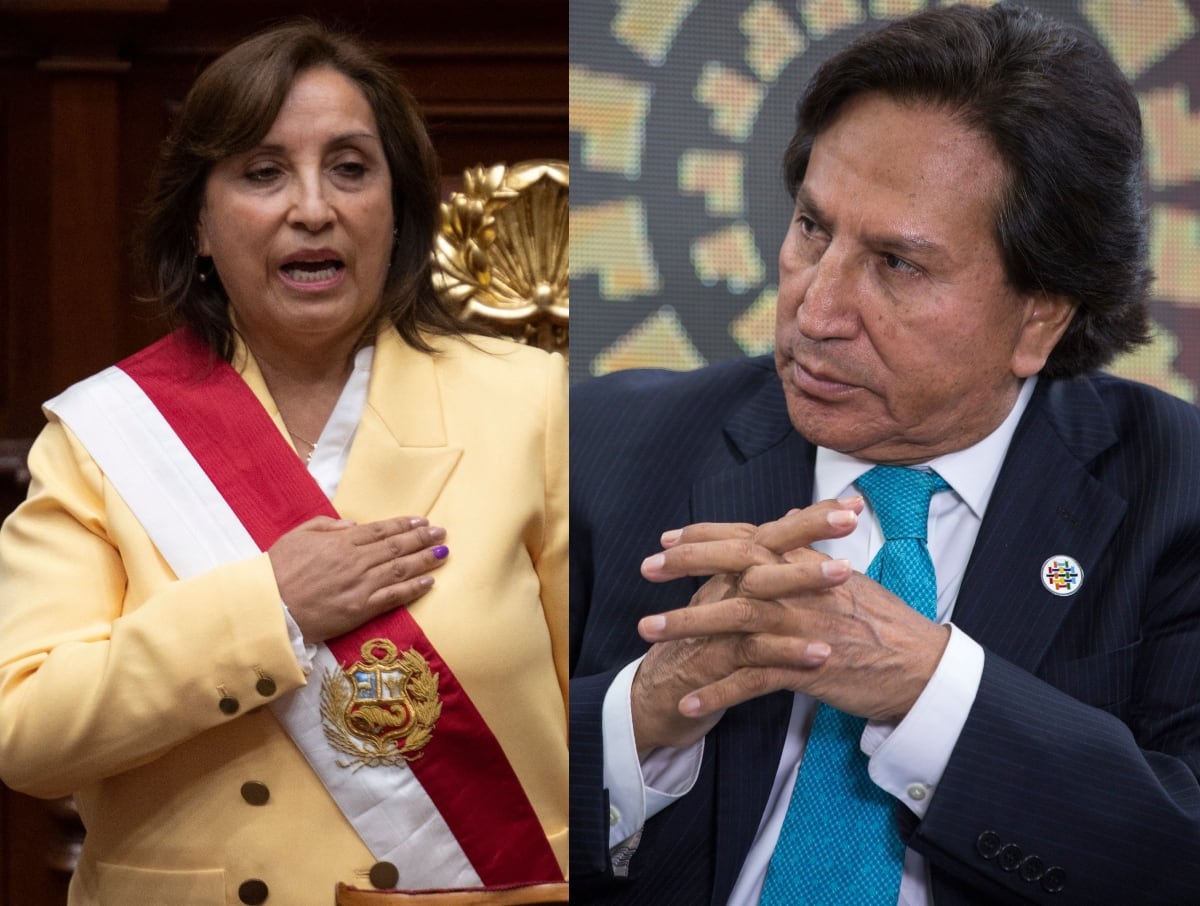 Dina Boluarte, presidenta de Perú, y Alejandro Toledo, expresidente | Fotos: GettyImages