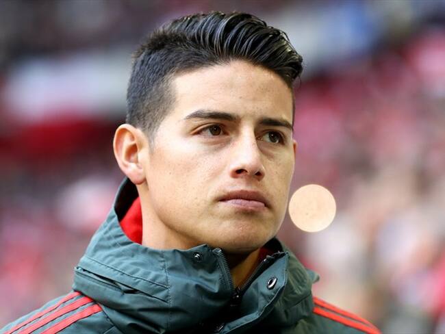 "El Atlético de Madrid tiene pensado traer a Madrid, a jugar en el Wanda, a James Rodríguez", dijo Eduardo Inda. Foto: Getty Images