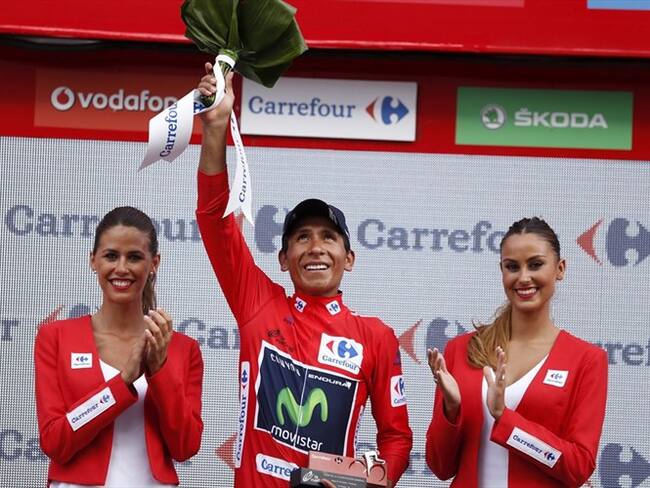 Nairo Quintana, actual líder de la Vuelta a España. Foto: Agencia EFE