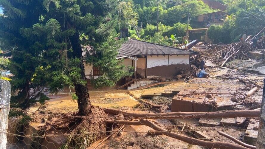 Las precipitaciones también causaron la destrucción de al menos dos viviendas.. Foto: Gestión del Riesgo del Valle del Cauca
