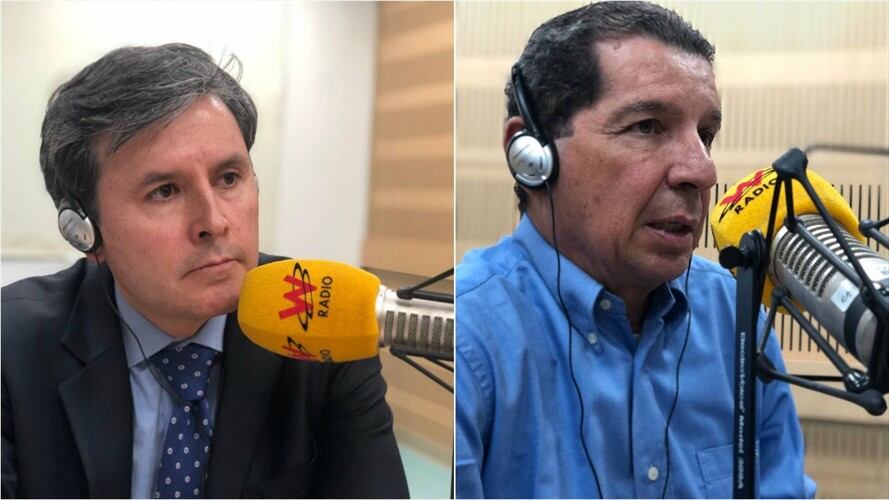 José Roberto Acosta, Economista y abogado y José Félix Lafaurie, Presidente Ejecutivo de Fedegan y  debatieron este tema . Foto: W Radio