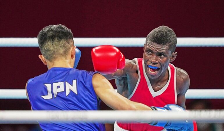 La eliminación del boxeador Yuberjen Martínez en los Juegos Olímpicos de Tokio generó bastante polémica en el mundo del deporte. Foto: Getty Images/ NurPhoto