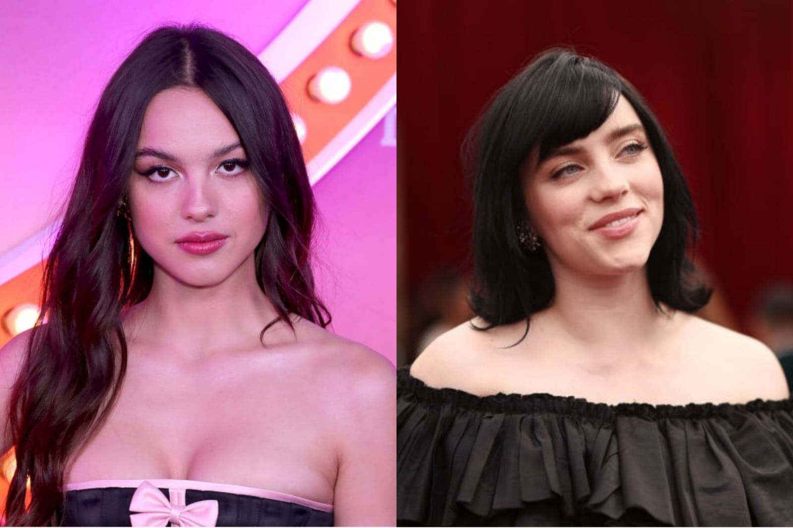 Billie Eilish y Olivia Rodrigo. Foto: Getty Images