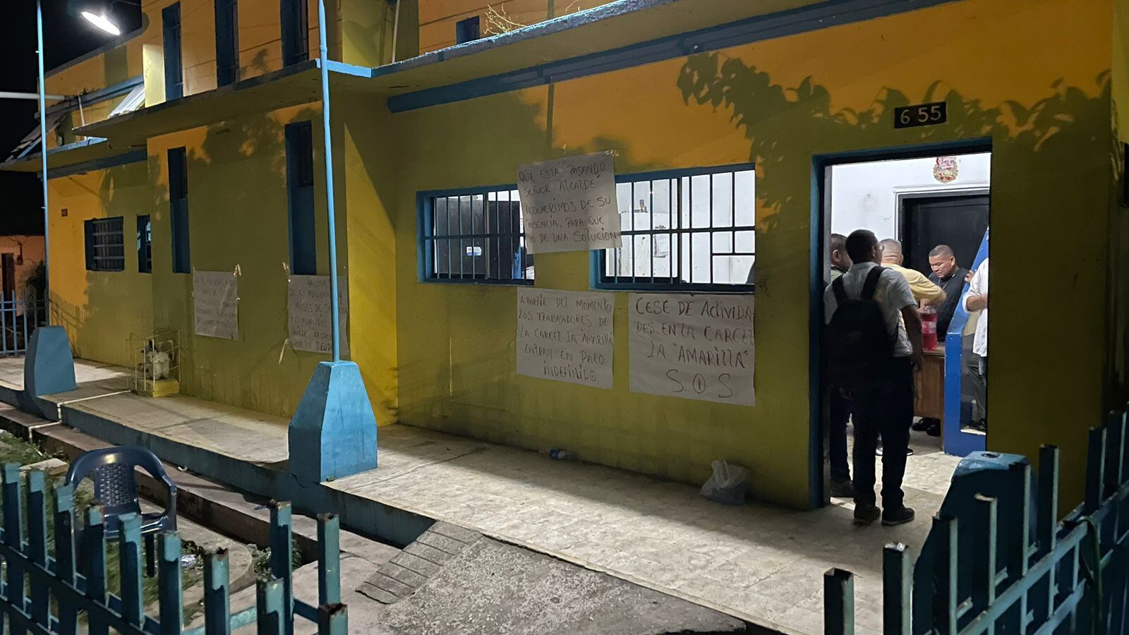 Reclusos protestaron por falta de alimentos en la cárcel La Amarilla de Lorica, Córdoba. Foto: suministrada.