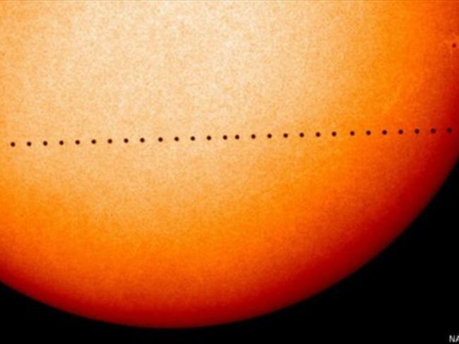 Mercurio se verá como un punto negro sobre el Sol. Foto: BBC Mundo.