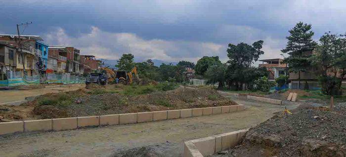 Obra denominada el “Bulevar del oriente”. Foto: Alcaldía de Cali.