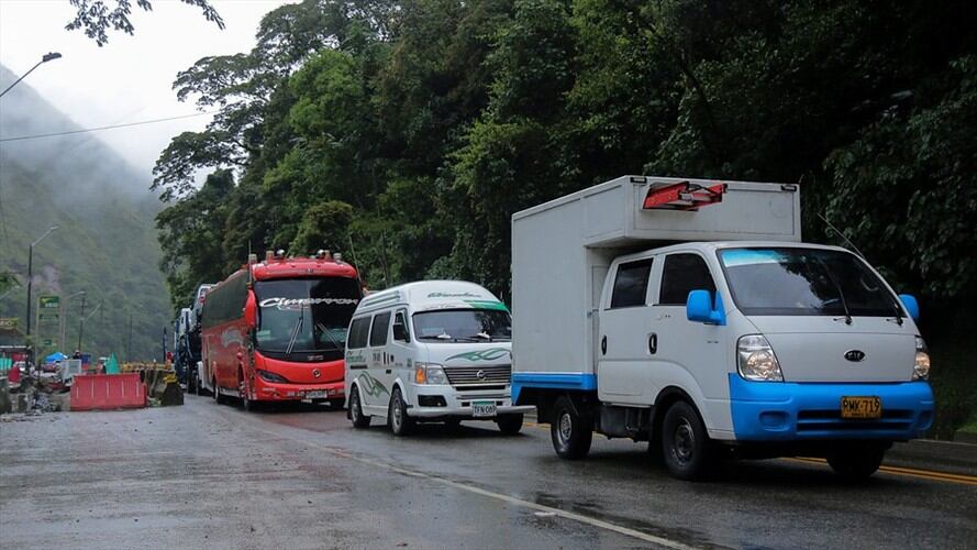 Transportadores piden solución a problemas de movilidad en vía Villavicencio – Bogotá. Foto: Colprensa