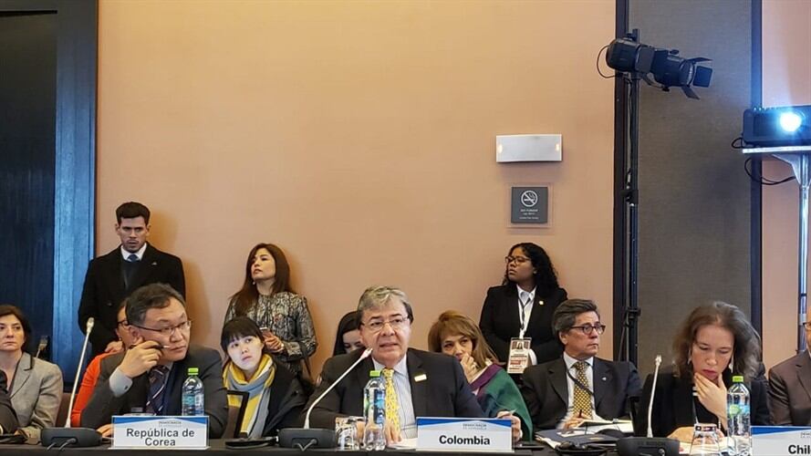 Carlos Hollmes Trujillo, canciller de Colombia. Foto: Cancillería