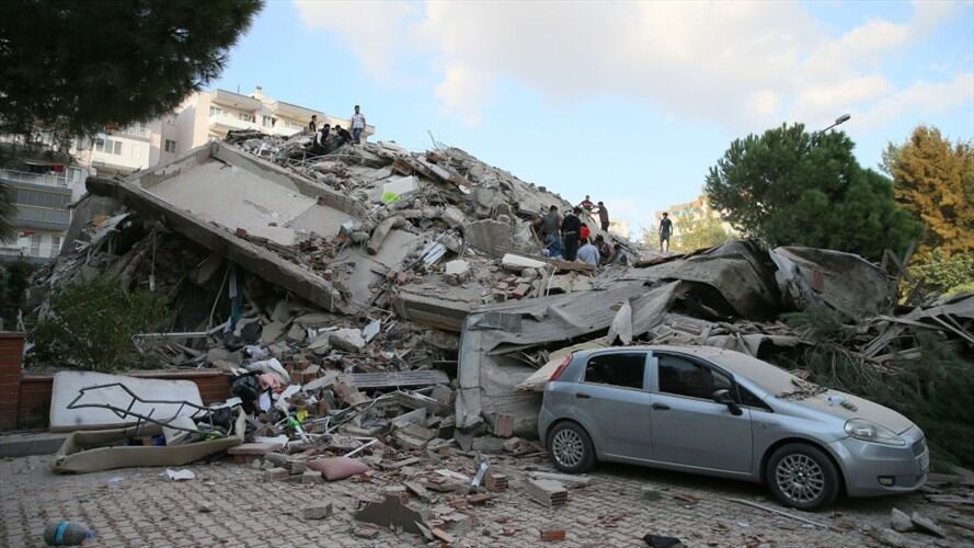 Señal de su potencia, el sismo provocó un mini-tsunami en Samos, donde se registraron daños materiales. Foto: Getty Images