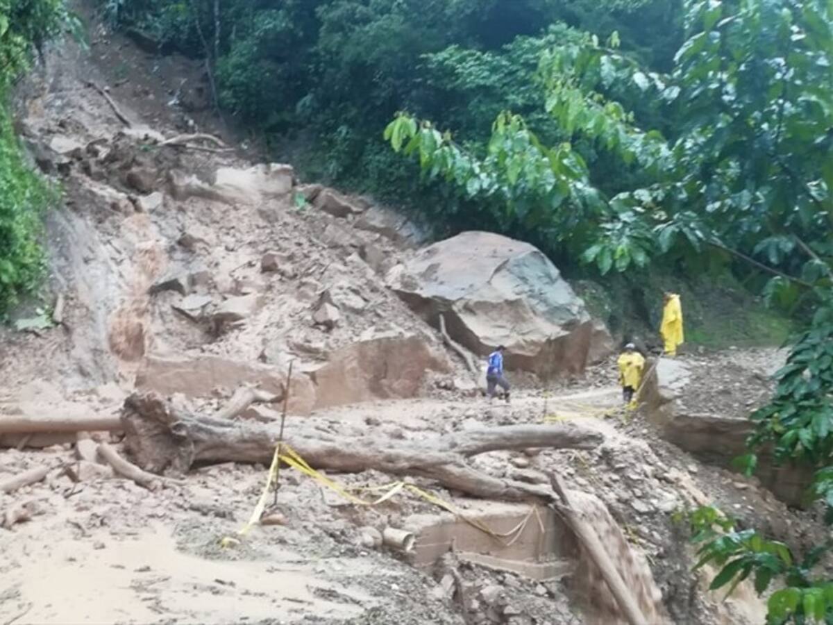 Nuevos deslizamientos en la vía La Soberanía entre Norte de Santander y Arauca