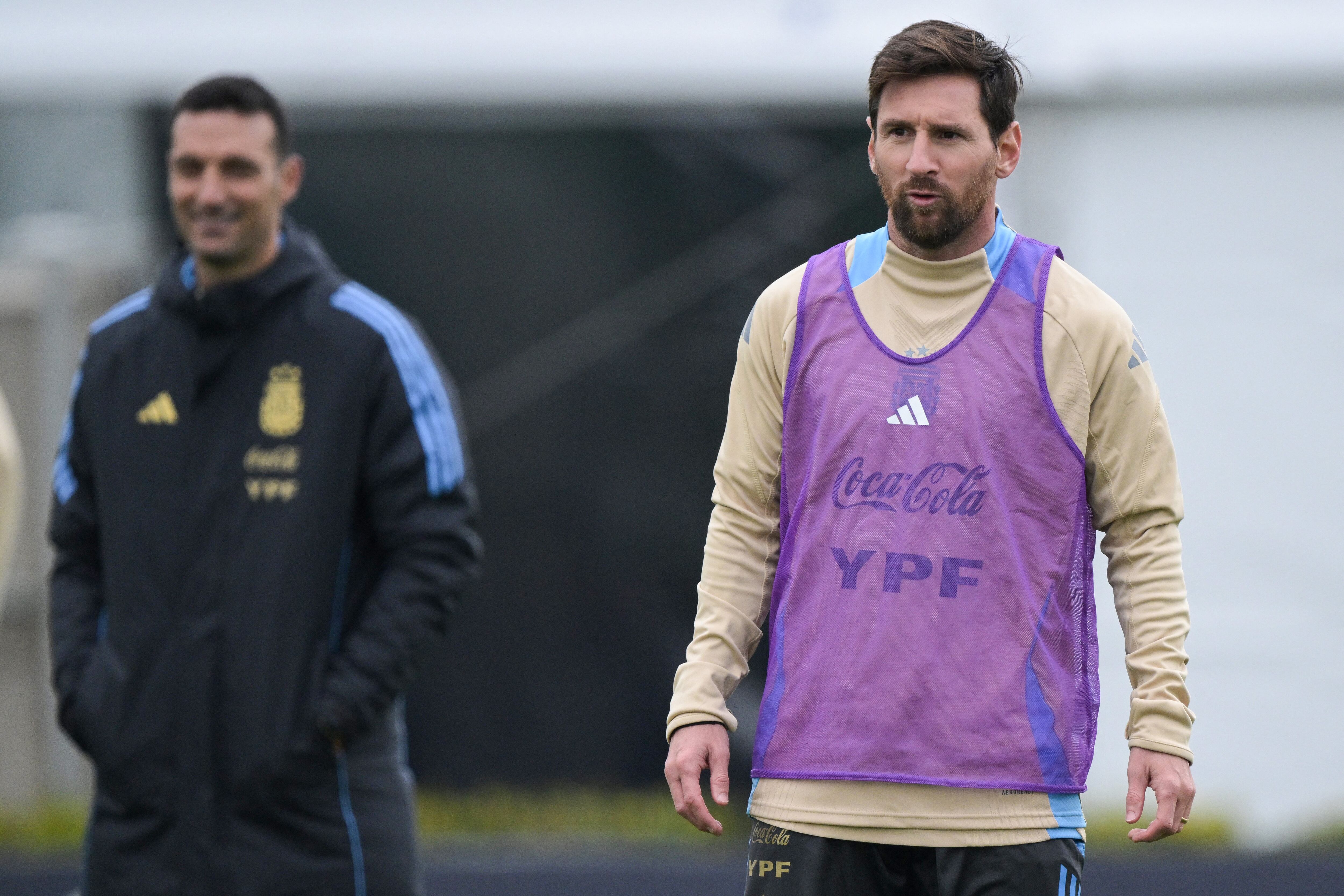 Leo Messi durante un entrenamiento con la Selección Argentina el 2 de septiembre en Buenos Aires. FOTO: JUAN MABROMATA/AFP vía Getty Images