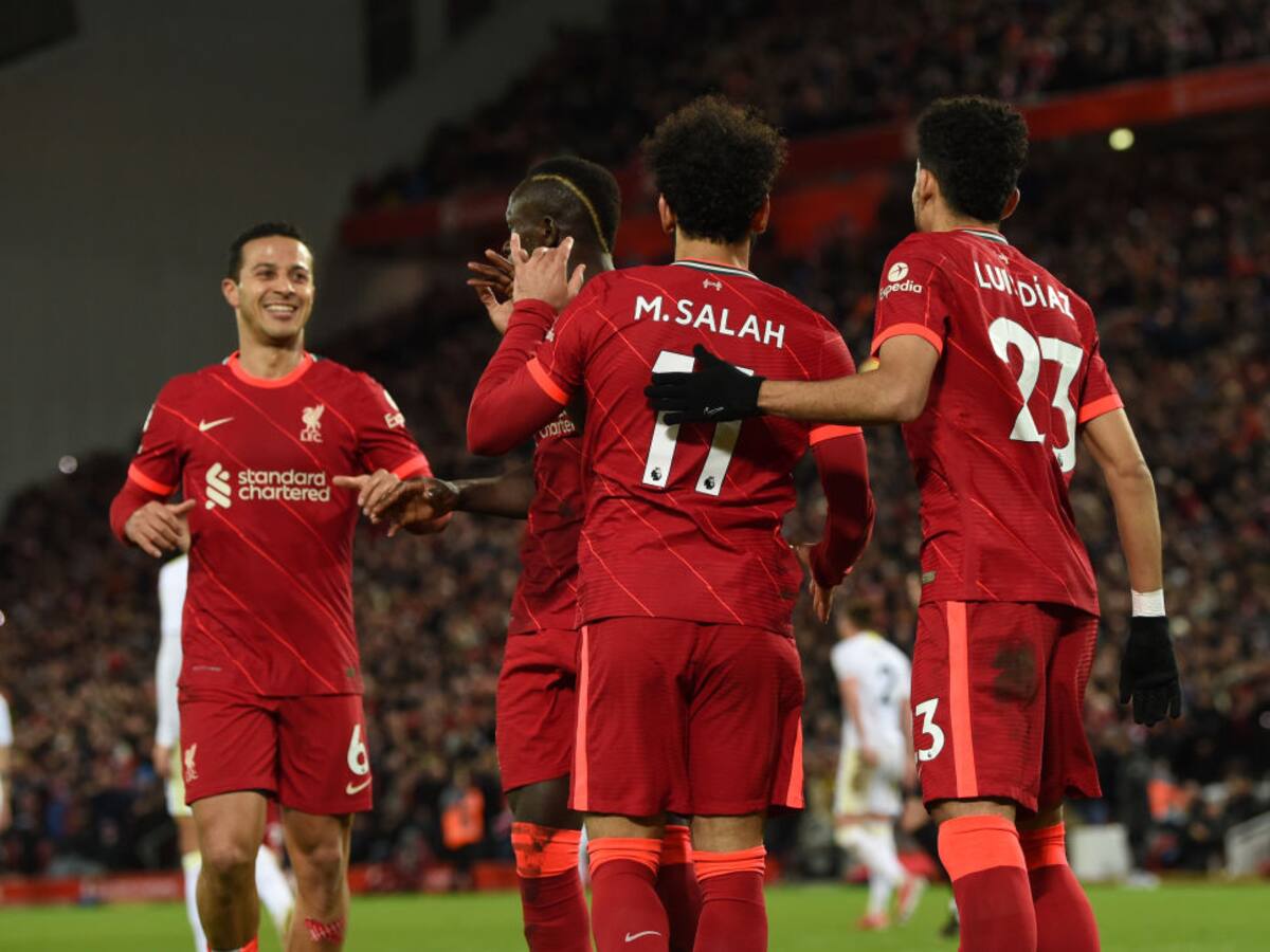 Luis Díaz, protagonista en la goleada del Liverpool al Leeds 6-0