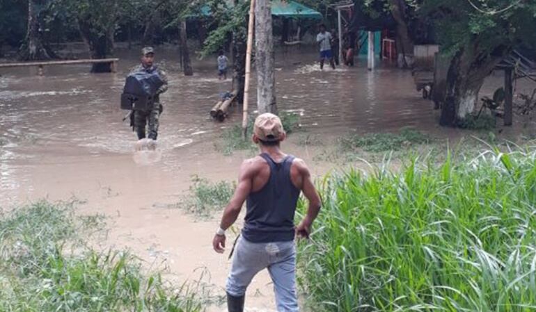 Invierno en Colombia. Foto: Ejército Nacional