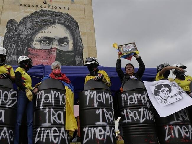 Un integrante de la Primera Línea sector de la Na-be (Nave y Belén) respondió en Sigue La W a las declaraciones del presidente Duque.. Foto: Colprensa - Álvaro Tavera