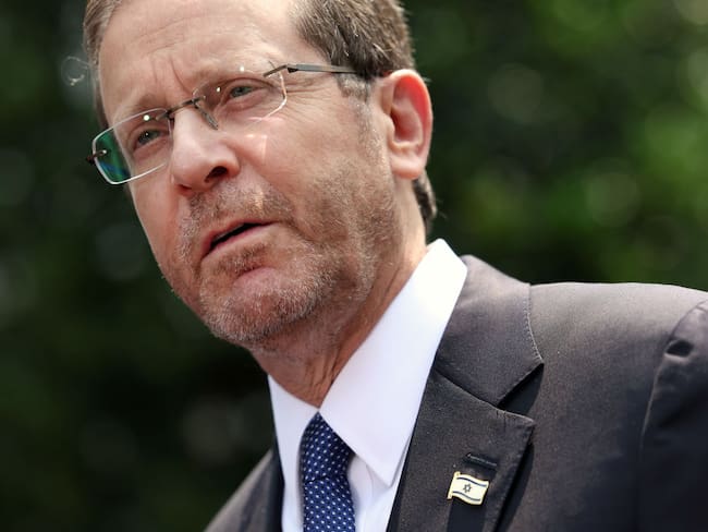 Presidente de Israel, Isaac Herzog. (Photo by Kevin Dietsch/Getty Images)