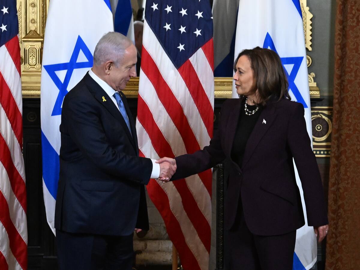 Kamala Harris recibió a Netanyahu con un breve saludo: “Tenemos mucho de que hablar”