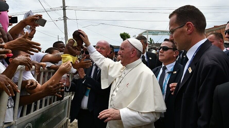 Papa Francisco en Cartagena. Foto: Getty Images
