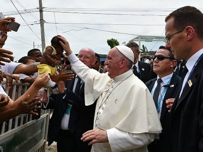Papa Francisco en Cartagena. Foto: Getty Images