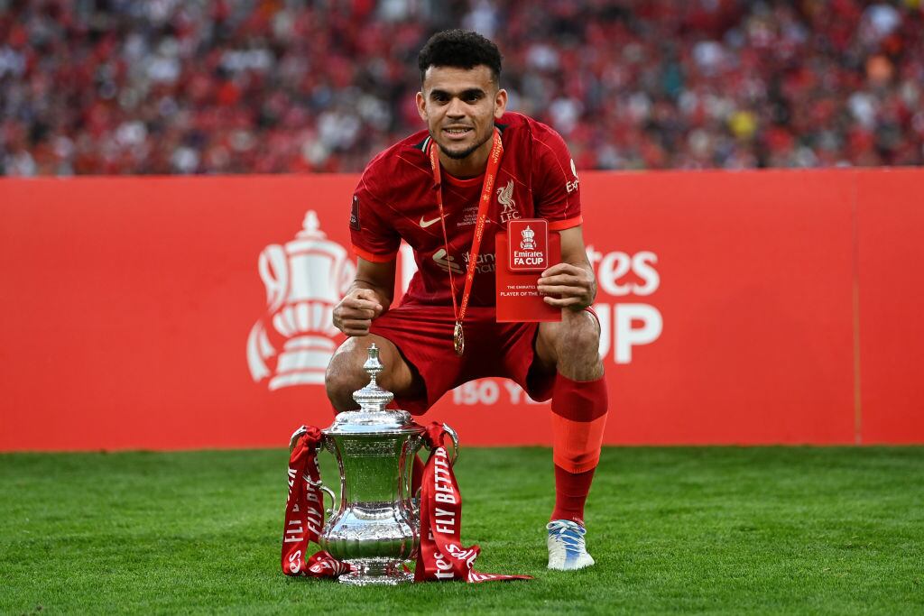 Luis Diaz del Liverpool. (Photo by Shaun Botterill/Getty Images)