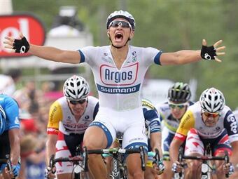 Marcel Kittel, del equipo Argos, comienza bien en el centésimo Tour de Francia. Foto: EFE