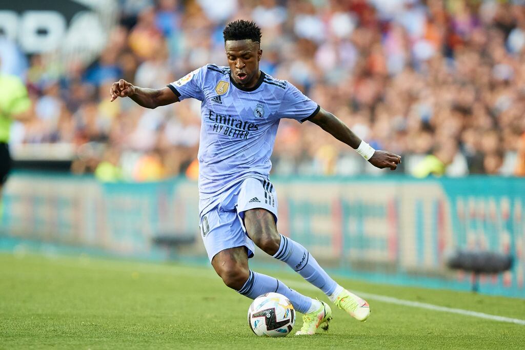 Vinicius Junior del Real Madrid CF. Foto: David Aliaga / NurPhoto via Getty Images