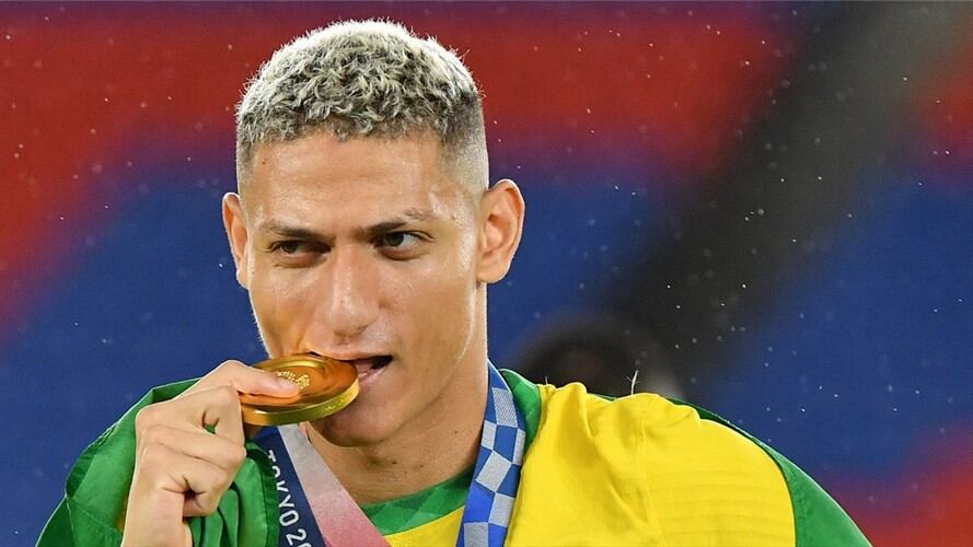 Richarlison, jugador de la selección brasileña. Foto: TIZIANA FABI/AFP via Getty Images