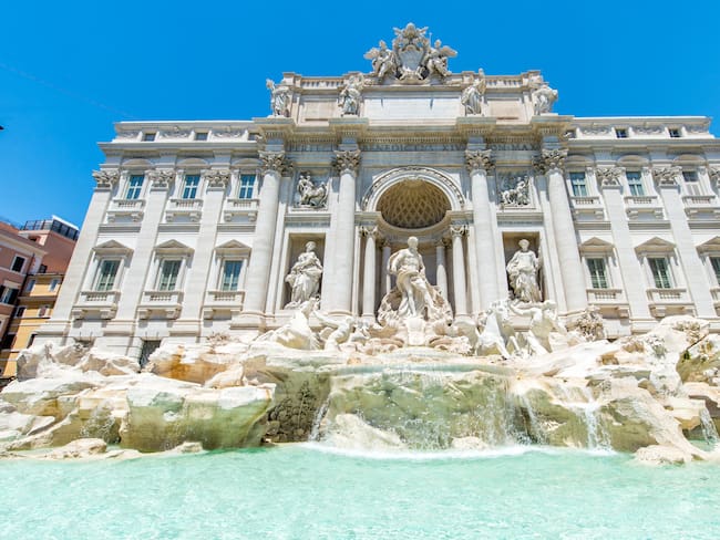 Fontana di Trevi, Roma (Foto vía Getty Images)