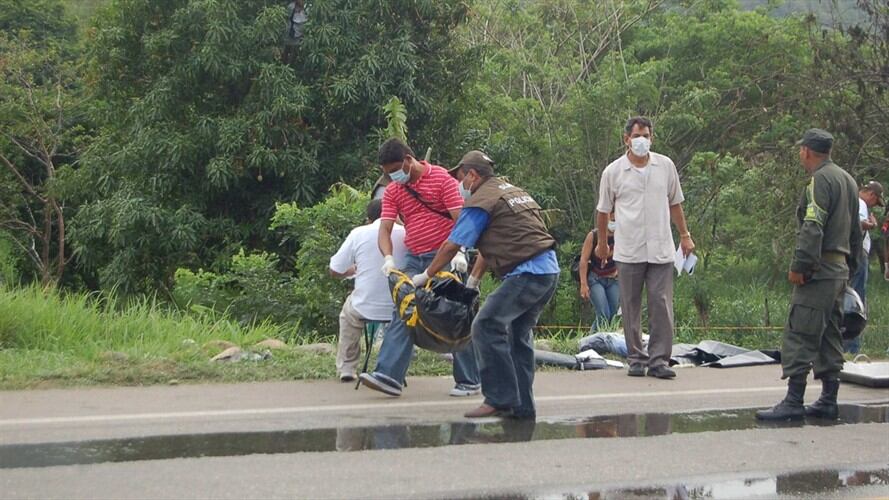 Conductor borracho mató a seis jóvenes en la vía Gaira-Santa Marta. Foto: Cortesía Colprensa