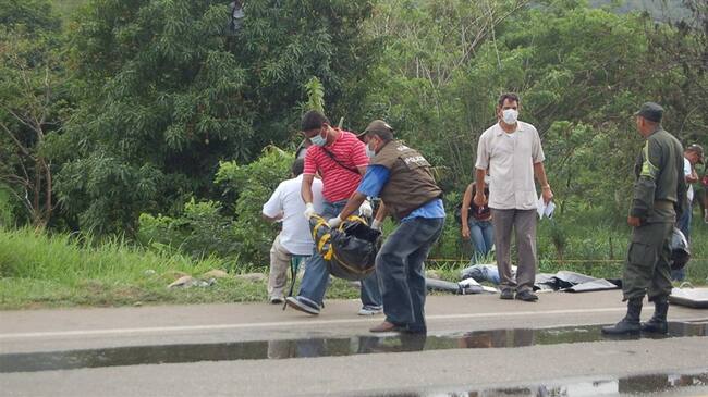 Conductor borracho mató a seis jóvenes en la vía Gaira-Santa Marta. Foto: Cortesía Colprensa