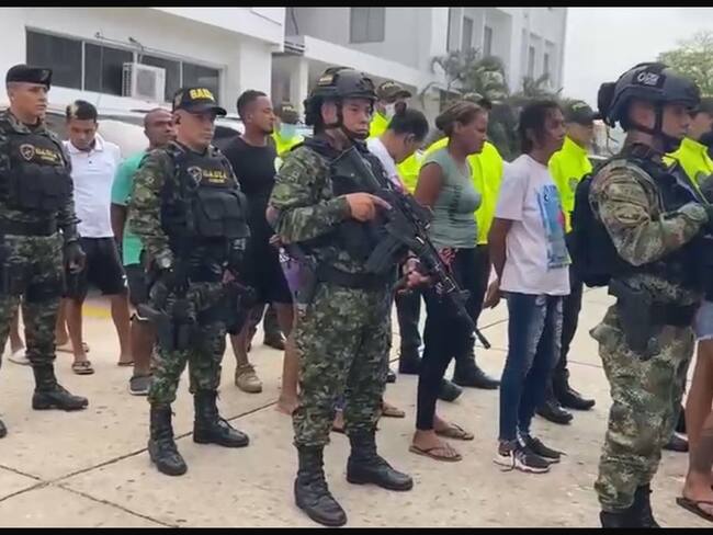 Ofensiva contra la extorsión: Fuerzas Militares capturaron a 35 personas en Atlántico. Foto: Suministrada.