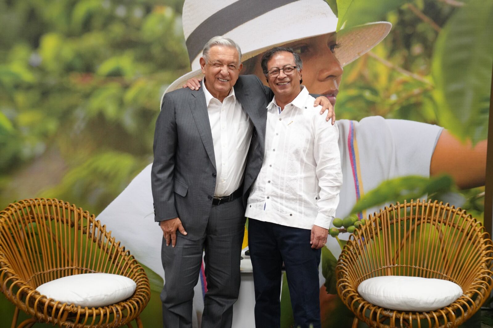 Andrés Manuel López Obrador y Gustavo Petro. Foto: Cancillería.