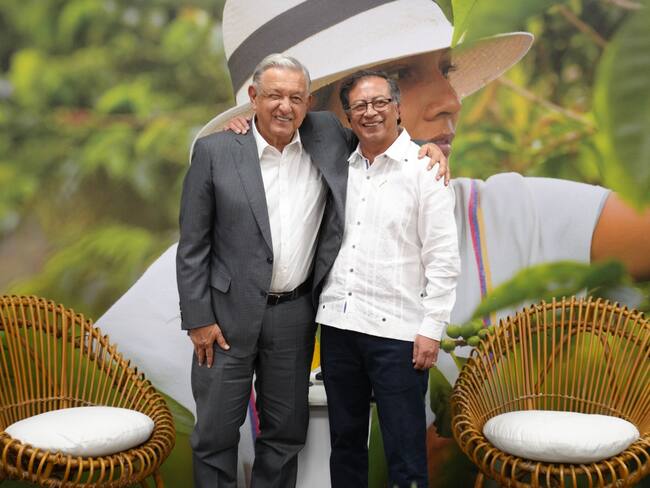 Andrés Manuel López Obrador y Gustavo Petro. Foto: Cancillería.